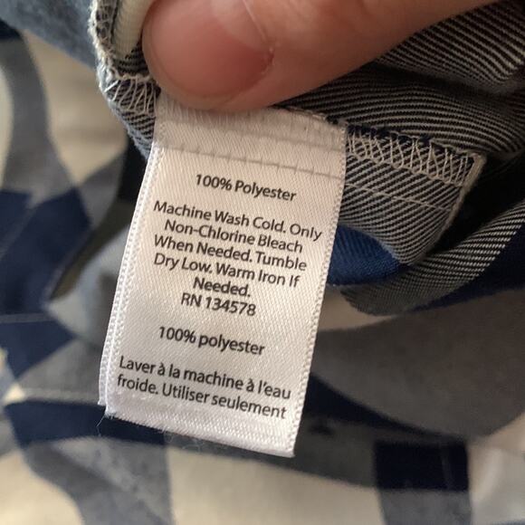 Vineyard vines blue plaid button up women’s size small 4 - Picture 5 of 5